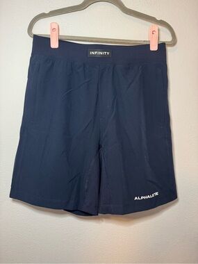 Alphalete Navy Performance Training Shorts NWT